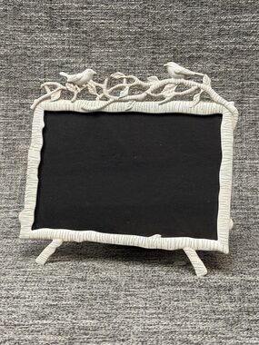 Parisian Home Free Standing Metal Picture Frame White Branches With Birds